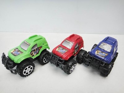 3PCS PULL BACK CAR RED/GREEN/BLUE 2ASST - HP1022200
