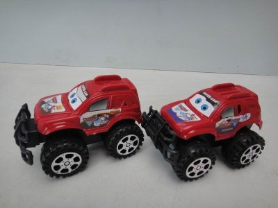 2PCS PULL BACK CAR RED/GREEN/BLUE 2ASST - HP1022203