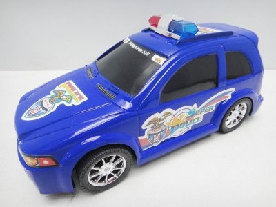 FRICTION POLICE CAR BLACK/WHITE/BLUE - HP1022266