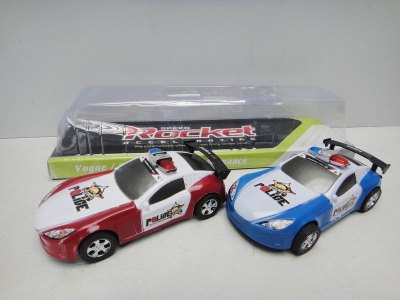 FRICTION POLICE CAR 2PCS RED/BLUE - HP1022349