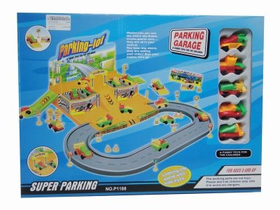 RAIL PARKING LOT W/5 ASSEMBLE FREE WAY CAR - HP1022365