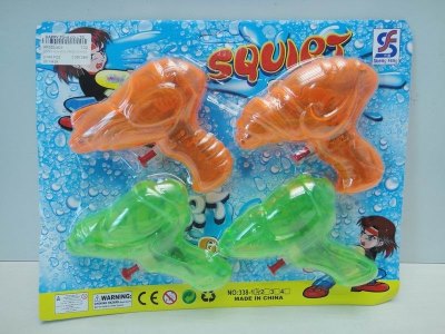 WATER GUN 4PCS GREEN/ORANGE - HP1022623