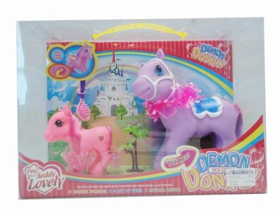 2/S HORSE W/LIGHT & MUSIC INCLUDED BUTTONCELL - HP1022742