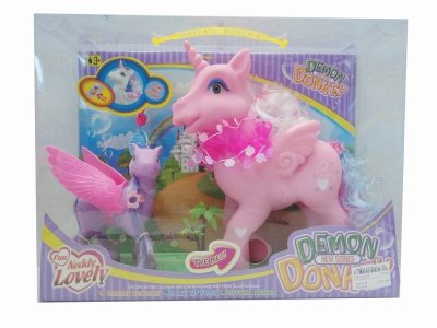 2/S HORSE W/LIGHT & MUSIC INCLUDED BUTTONCELL - HP1022745