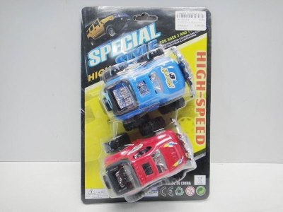 2PCS FRICTION CAR RED/BLUE 2ASST - HP1022854