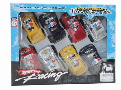 8只装回力警车 红蓝黄银4色混装 - HP1022884