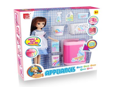 B/O WASHING MACHINE W/LIGHT & DOLL - HP1023029