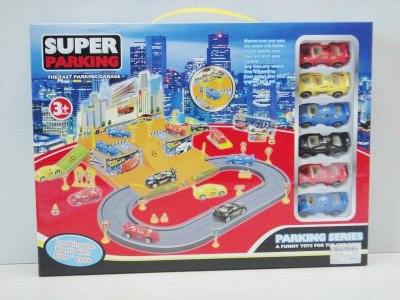 RAIL PARKING LOT W/6 FREE WAY CAR - HP1023464