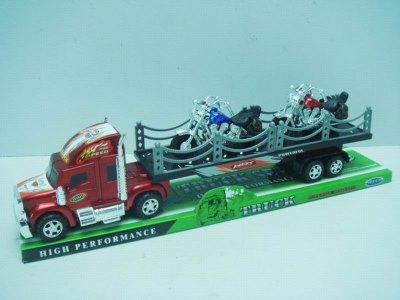 FRICTION TRUCK W/2 MOTOR RED/BLUE - HP1023520