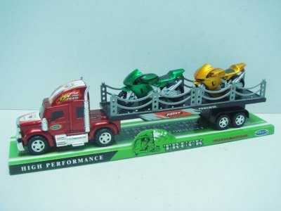 FRICTION TRUCK W/2 RACING MOTOR RED/BLUE - HP1023521