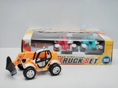 FRICTION CONSTRUCTION CAR 3PCS GREEN/RED/YELLOW - HP1023787