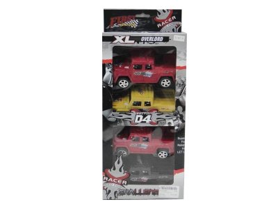 4只装回力悍马车 红蓝黑3色混装 - HP1023876