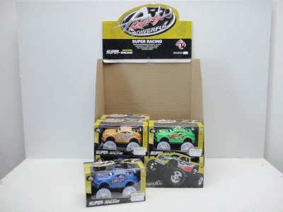 FRICTION CAR RED/BLUE/BLACK 24PCS/DISPLAY BOX - HP1023897