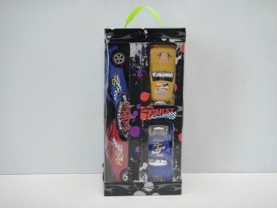 PULL BACK CAR RED/BLUE/YELLOW/SILVER 8PCS - HP1023906