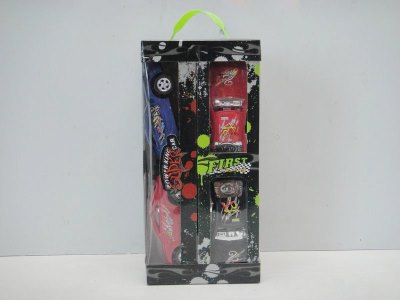 PULL BACK CAR RED/BLUE/BLACK 8PCS - HP1023907