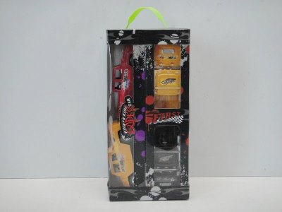 PULL BACK CAR RED/YELLOW/BLACK 8PCS - HP1023911