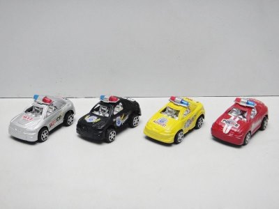 PULL BACK POLICE CAR RED/BLACK/SILVER/YELLOW - HP1024298