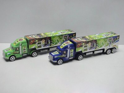 FRICTION CONTAINER CAR GREEN/BLUE - HP1024304