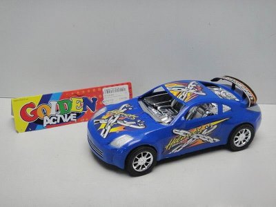 FRICTION RACING CAR W/PAINTING RED/BLUE - HP1024360