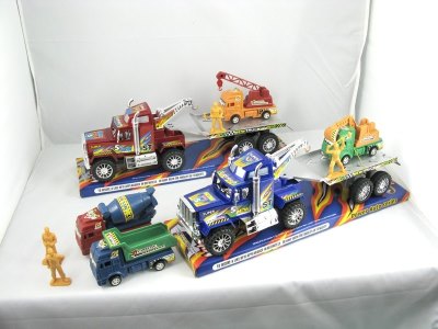 FRICTION CAR W/CONSTRUCTION CAR & PAINTING & MAN 4ASST - HP1024454