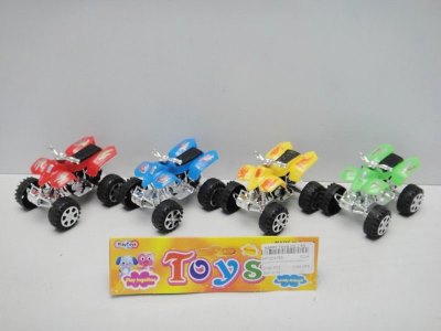 PULL BACK MOTOR YELLOW/GREEN/BLUE/RED 4PCS - HP1024763
