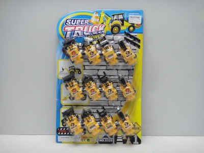 PULL BACK CONSTRUCTION CAR 12PCS - HP1025040