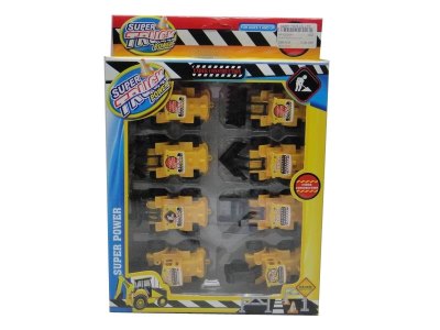 PULL BACK CONSTRUCTION CAR 8PCS - HP1025041