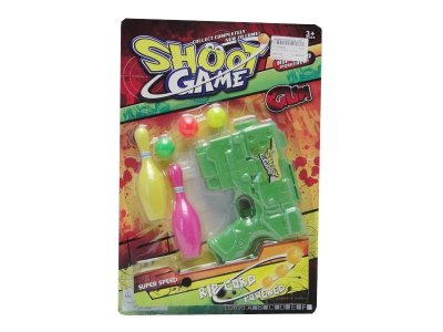 PING-PONG GUN W/3PCS BALL & 2PCS BOWLING BOWL - HP1025082