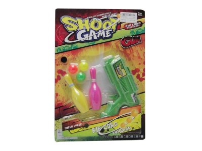 PING-PONG GUN W/3PCS BALL & 2PCS BOWLING BOWL - HP1025083