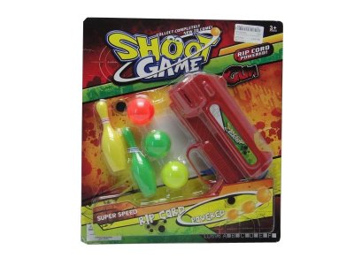 PING-PONG GUN W/3PCS BALL & 2PCS BOWLING BOWL - HP1025084