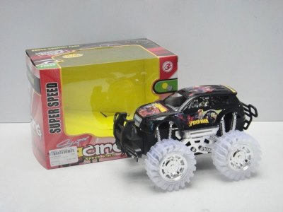 FRICTION CAR W/LIGHT & MUSIC INCLUDED BUTTONCELL RED/BLACK - HP1025187