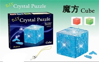 DIY CRYSTAL PUZZLE W/FLASHING BLUE/GREEN/RED - HP1025300