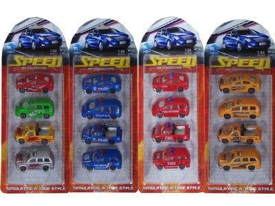 FREE WAY CAR (DIE CAST) 4ASST 4PCS - HP1025443