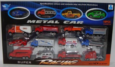 FREE WAY CAR (DIE CAST) 16PCS - HP1025455