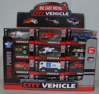 1：64 FREE WAY CAR (DIE CAST) 24ASST 48PCS/DIAPLAY BOX - HP1025465
