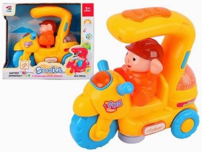 BO MOTORBIKE W/LIGHT & MUSIC(RED ,YELLOW) - HP1025796
