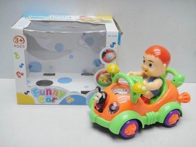 BO CARTOON CAR W/ LIGHT & MUSIC（RED,GREEN) - HP1025799