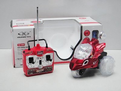 4 FUNCTION R/C CAR W/MUSIC & LIGH,RED BLUE  - HP1025832