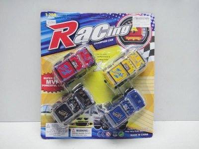 PULL BACK CAR 4PCS 4COLOR - HP1025921