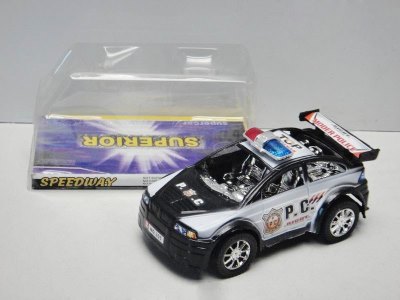 PULL BACK POLICE CAR 2ASST BLACK/BLUE - HP1026003