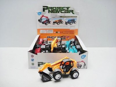 FRICTION CONSTRUCTION CAR 3ASST.BLUE/YELLOW/RED - HP1026231