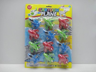 PULL BACK PLANE RED/BLUE/GREEN 12PCS - HP1026363
