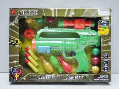 SOFT BULLET GUN W/LIGHT & IC INCLUDED BUTTONCELL - HP1026722