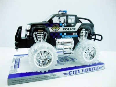 FRICTION POLICE CARW/LIGHT,INCLUDED BATTERY BLUE,BLACK - HP1027009