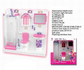 BATHROOM PLAY SET W/LIGHT & MUSIC - HP1027347