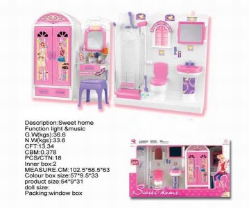 BATHROOM PLAY SET W/LIGHT & MUSIC - HP1027356