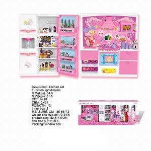 KITCHEN PLAY SET W/DOLL & LIGHT & MUSIC - HP1027364
