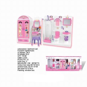 BATHROOM PLAY SET W/DOLL & LIGHT & MUSIC  - HP1027372