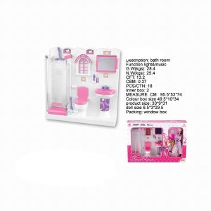 BATHROOM SET W/DOLL & LIGHT & MUSIC - HP1027385