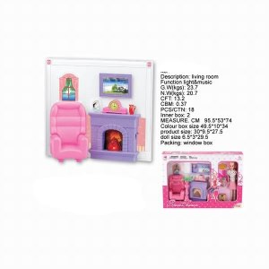 PARLOUR SET W/DOLL & LIGHT & MUSIC - HP1027386